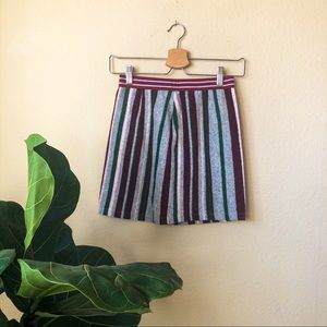 ecoté striped mini skirt